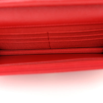 Chanel Caviar Quilted Wallet on Chain WOC Red 5 of 11