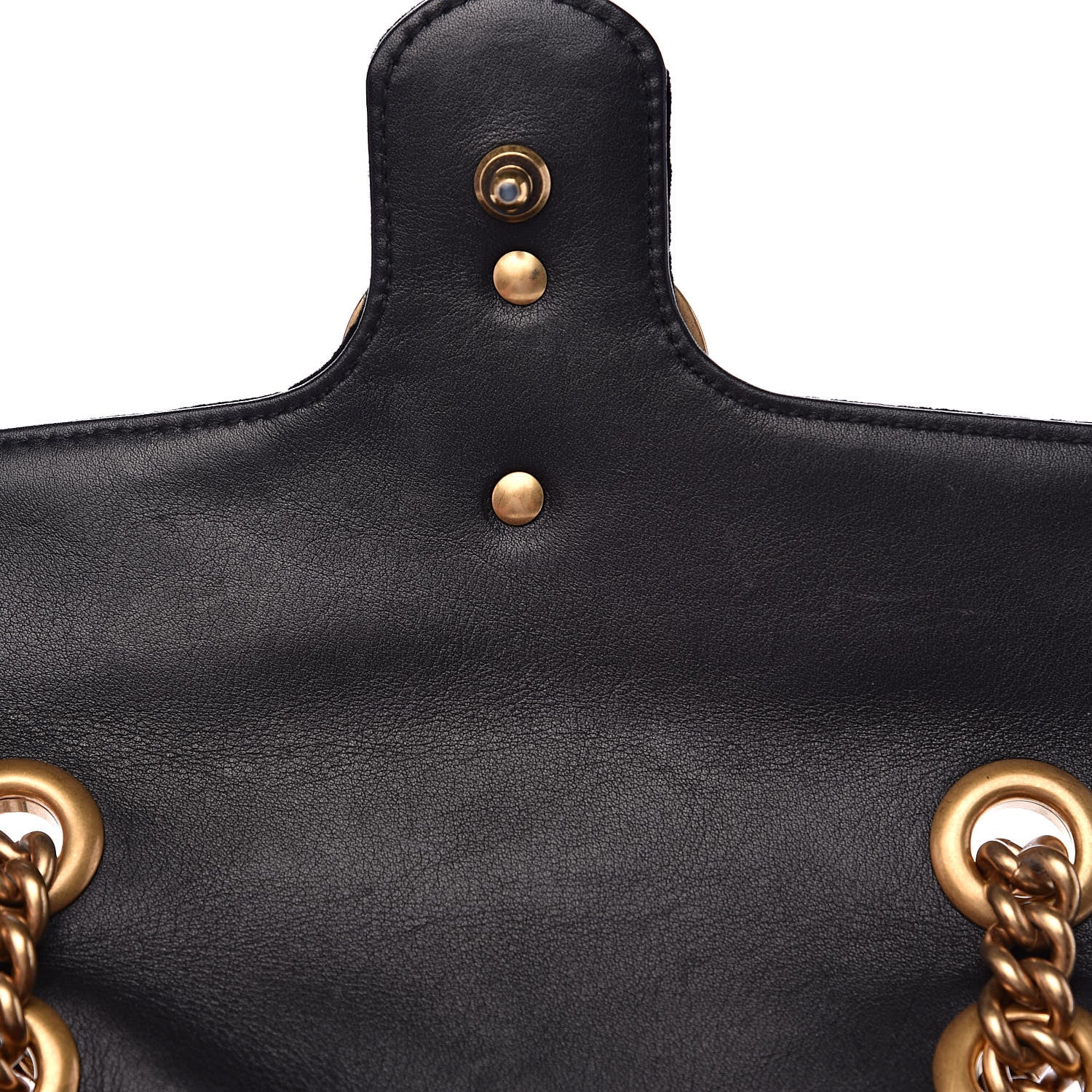 Gucci Velvet Matelasse Mini GG Marmont Shoulder Bag Black 14 of 15