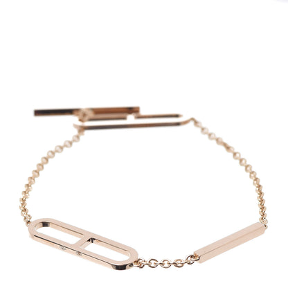 Hermes 18K Rose Gold PM Ever Chaine D'Ancre Bracelet SH 1 of 5