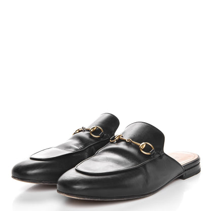 Gucci Calfskin Womens Princetown Slippers 38.5 Black 3 of 16