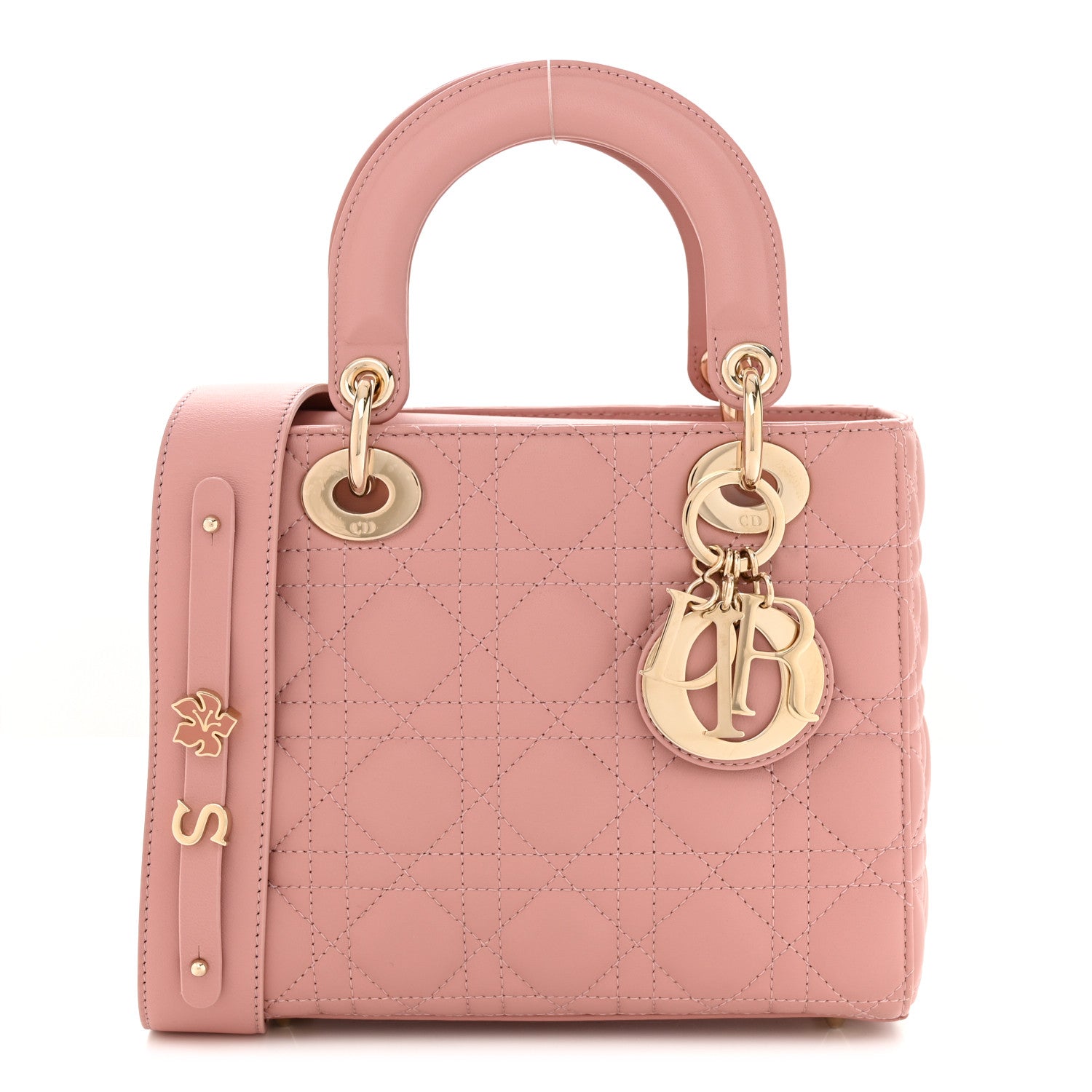 Christian Dior Lambskin Cannage Small My ABCDior Lady Dior Antique Pink 1 of 14