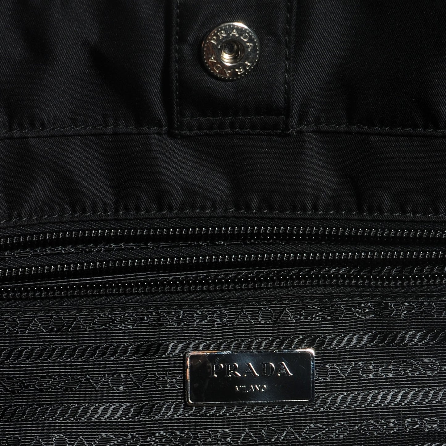 Tessuto Nylon Large Tote Nero Black