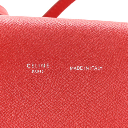 Celine Grained Shiny Calfskin Strap Clutch Scarlet 6 of 18