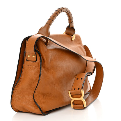Chloe Calfskin Medium Marcie Top Handle Bag Tan 3 of 14