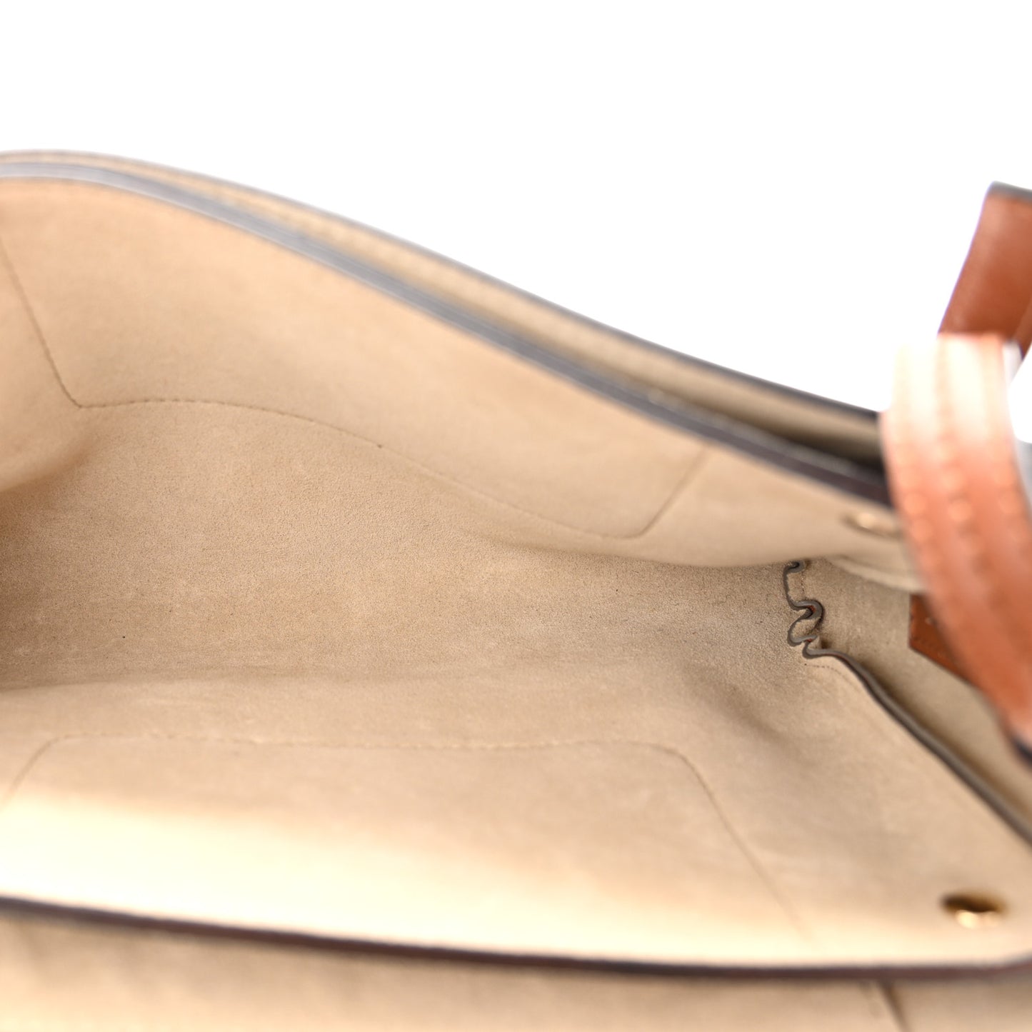 Suede Calfskin Small Faye Shoulder Bag Tobacco