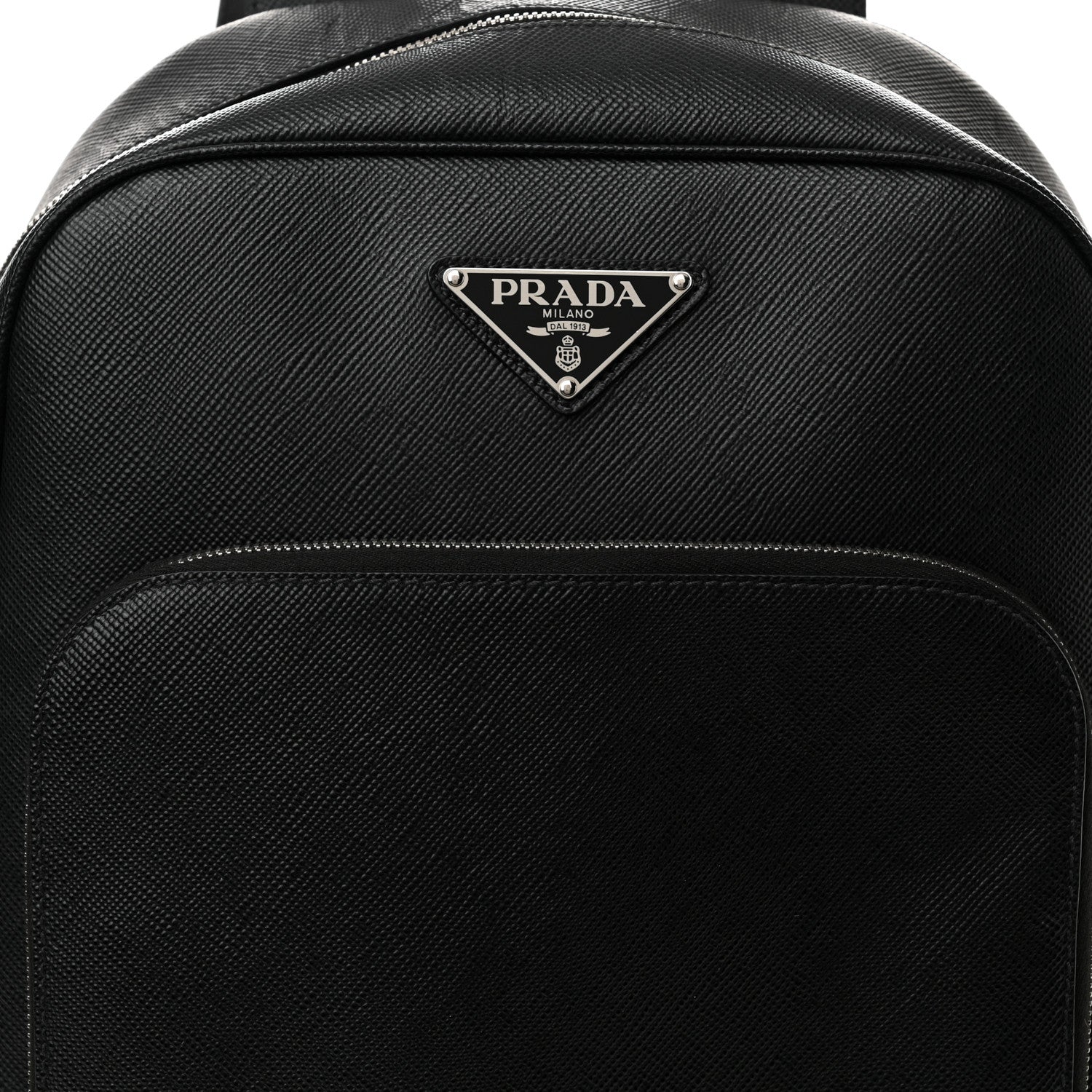 Prada Saffiano Backpack Black 7 of 12