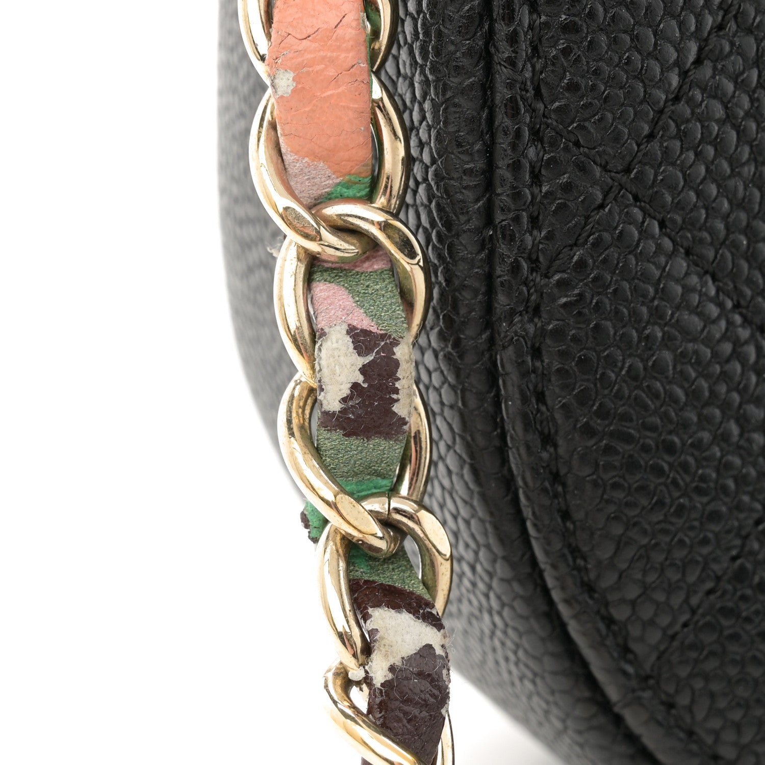 Chanel Grained Calfskin Quilted Medium Cuba Top Handle Flap Black 13 of 13