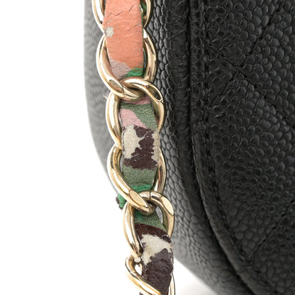 Chanel Grained Calfskin Quilted Medium Cuba Top Handle Flap Black 13 of 13