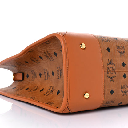 MCM Visetos Large Munich Tote Cognac 8 of 9