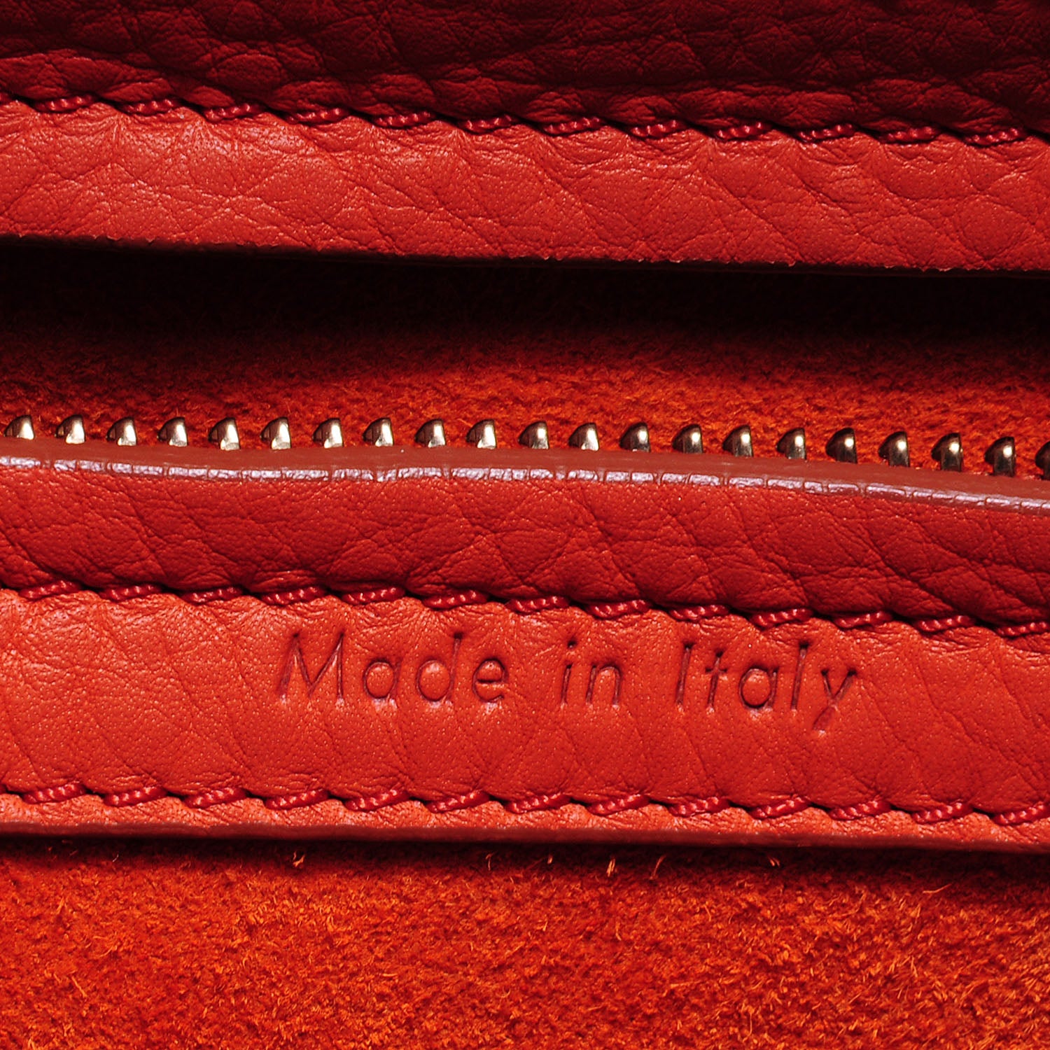 Celine Supple Calfskin Medium Phantom Luggage Orange 11 of 12