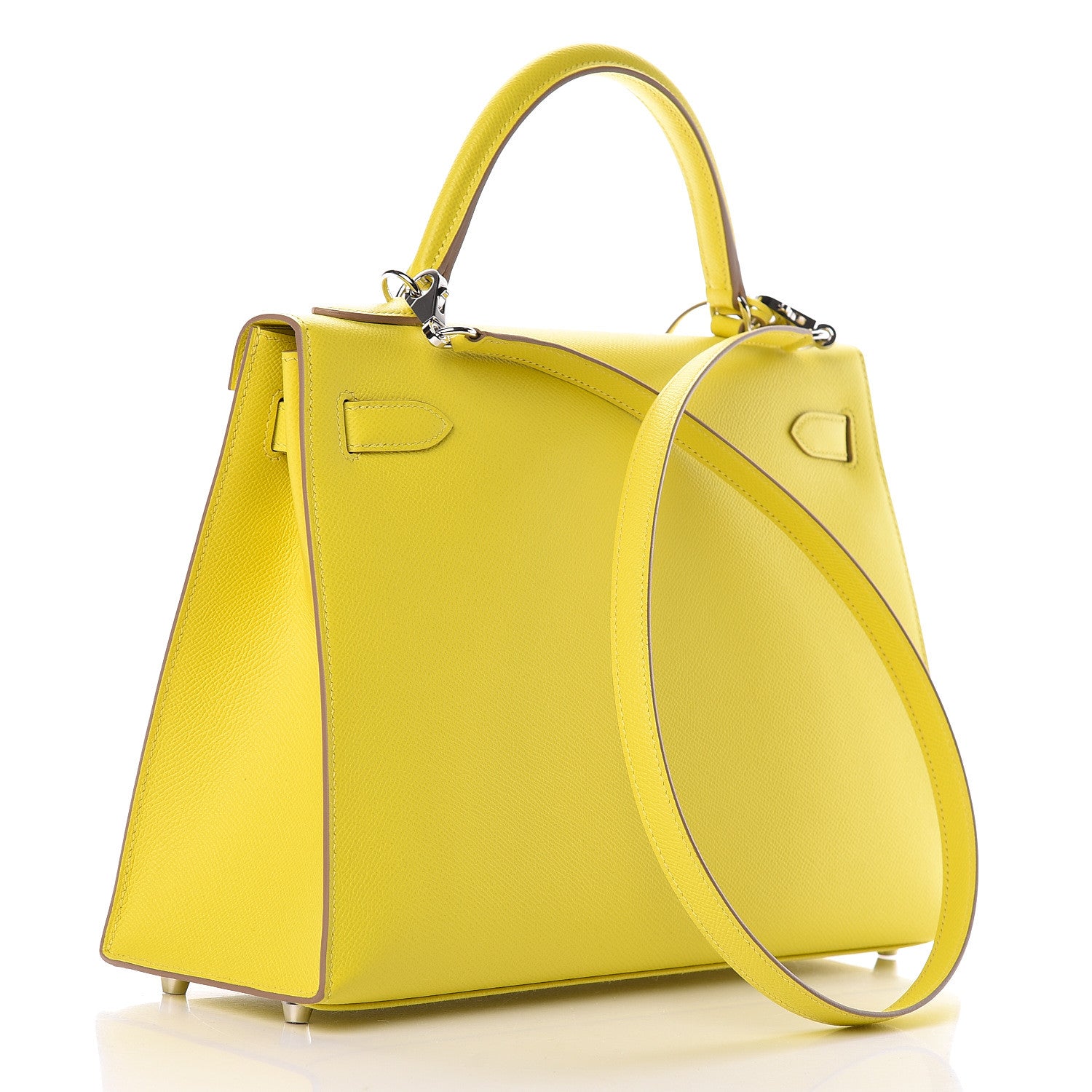 Hermes Epsom Kelly Sellier 32 Lime 3 of 39