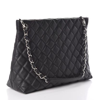 Chanel Caviar Quilted Large CC Shopping Tote Black 3 of 12