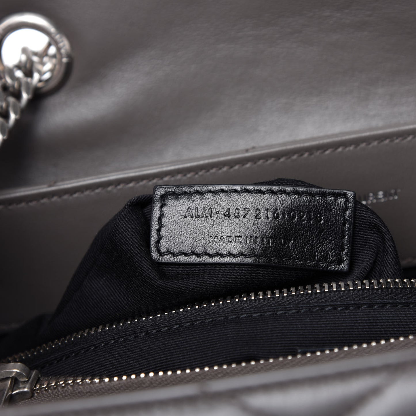 Calfskin Y Quilted Monogram Medium Loulou Chain Satchel Earth