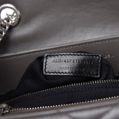 Saint Laurent Calfskin Y Quilted Monogram Medium Loulou Chain Satchel Earth 9 of 10
