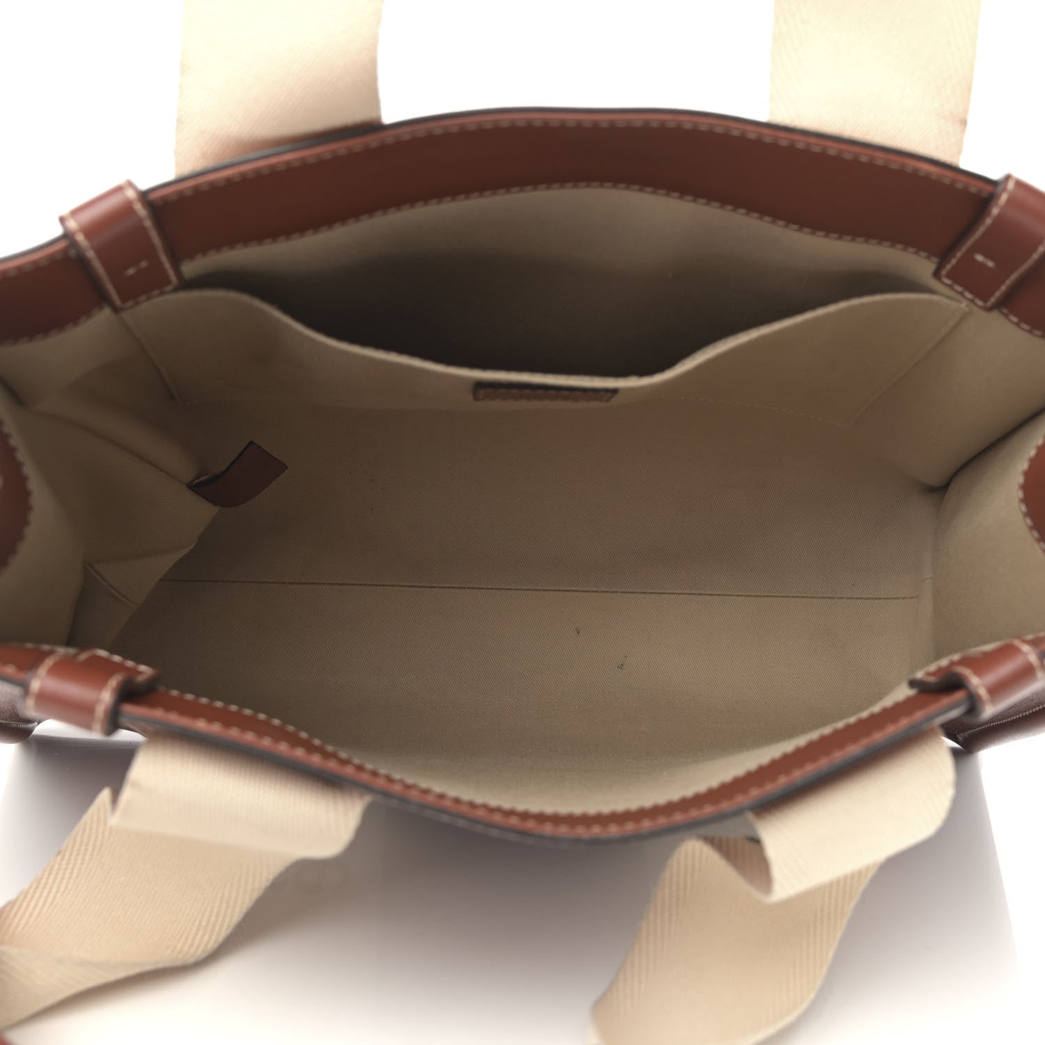 Chloe Calfskin Medium Woody Ribbon Tote Sepia Brown 5 of 13