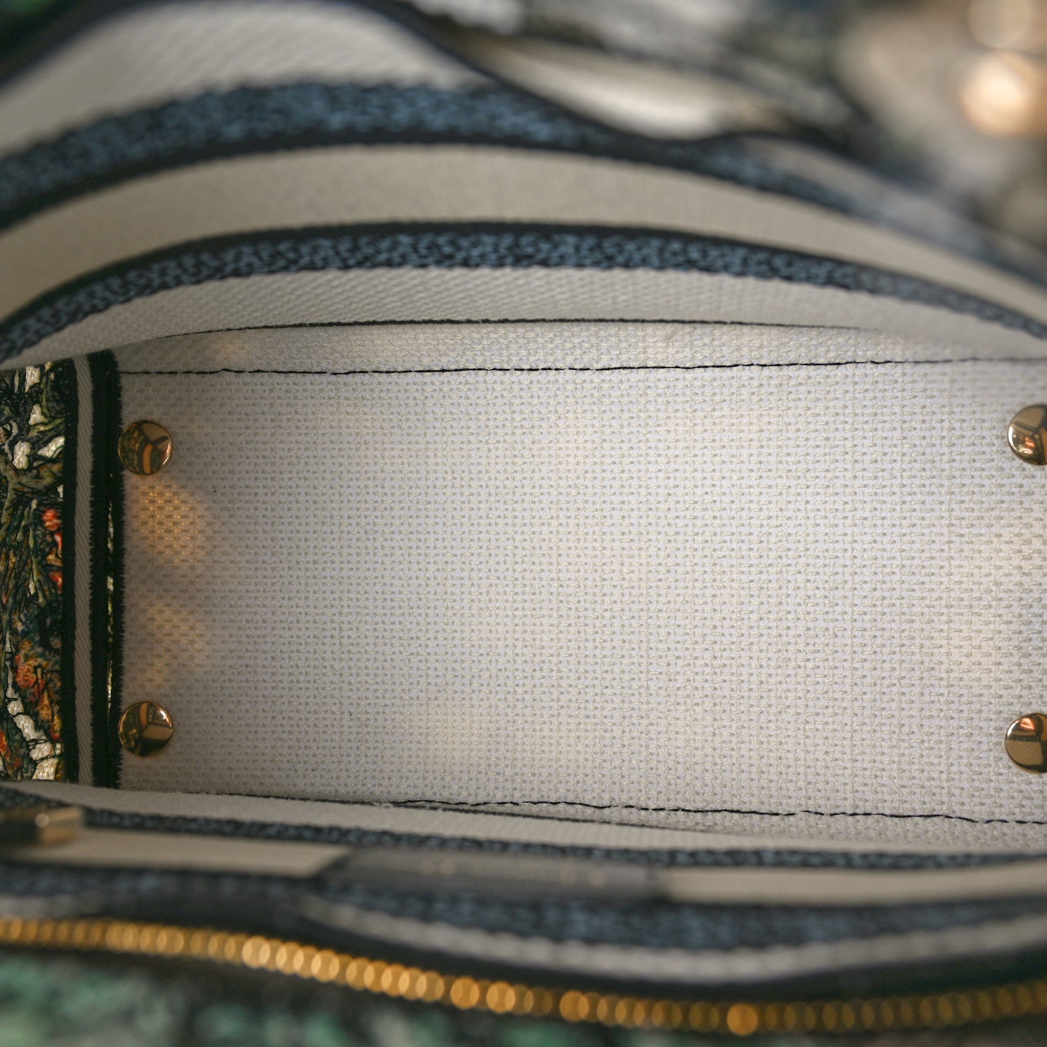 Christian Dior Canvas Embroidered Etoile de Voyage Medium Lady D-Lite Multicolor 5 of 10