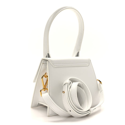 Smooth Calfskin Le Chiquito Moyen White