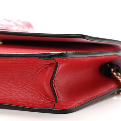 Versace Calfskin Medusa Wallet on Chain Crossbody Pink Red 9 of 15