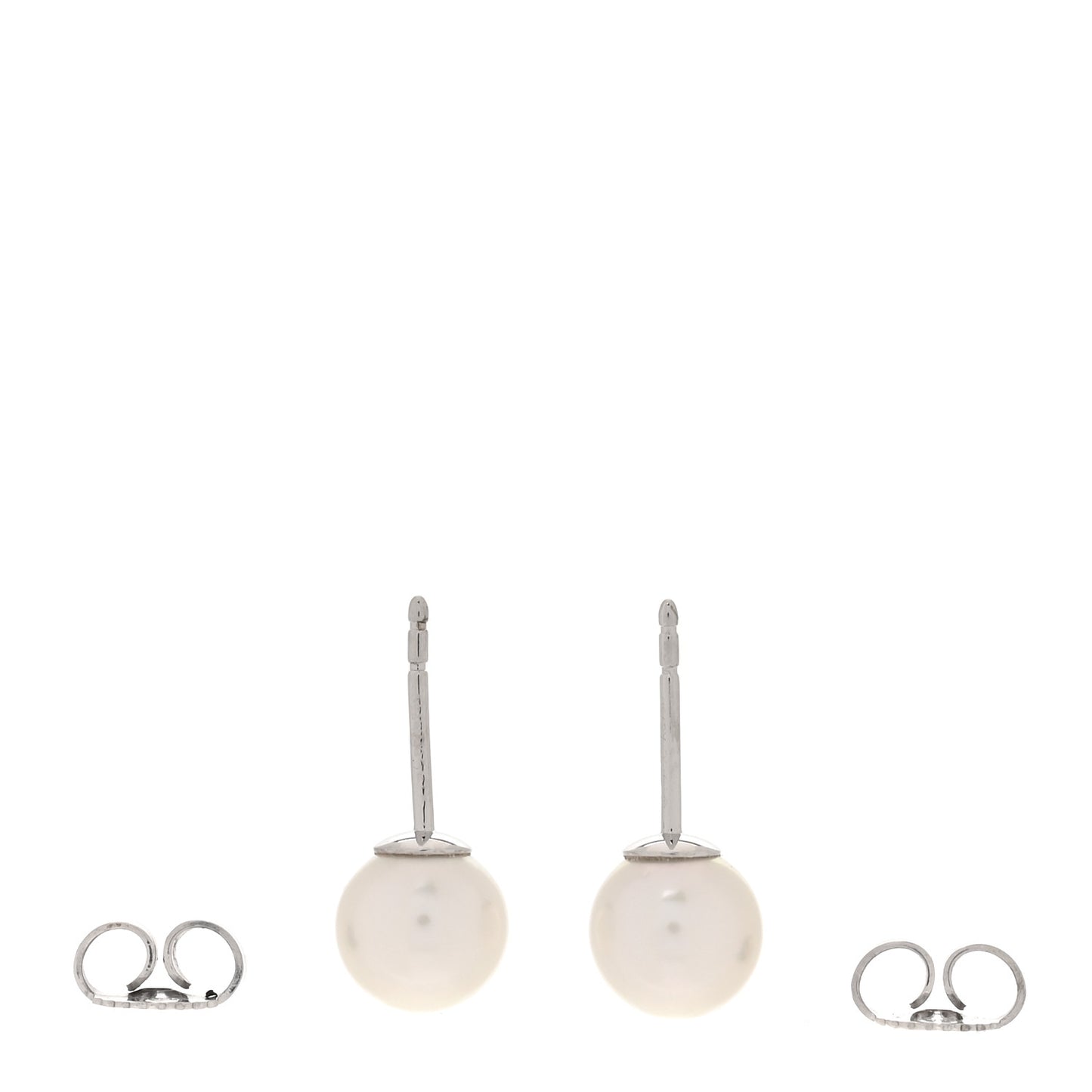 18K White Gold Akoya Pearl 7-7.5mm Signature Earrings
