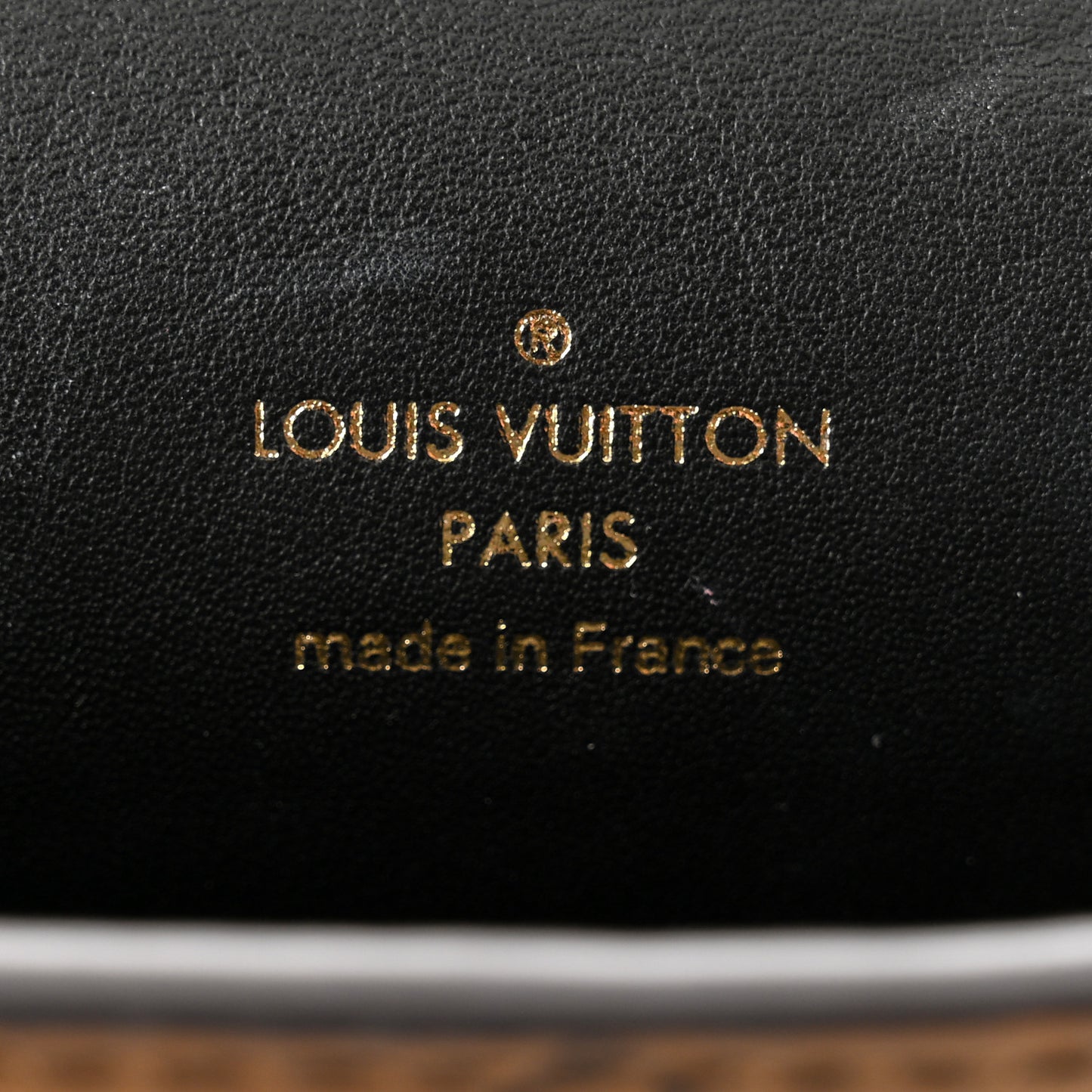Calfskin Reverse Monogram Column Clutch