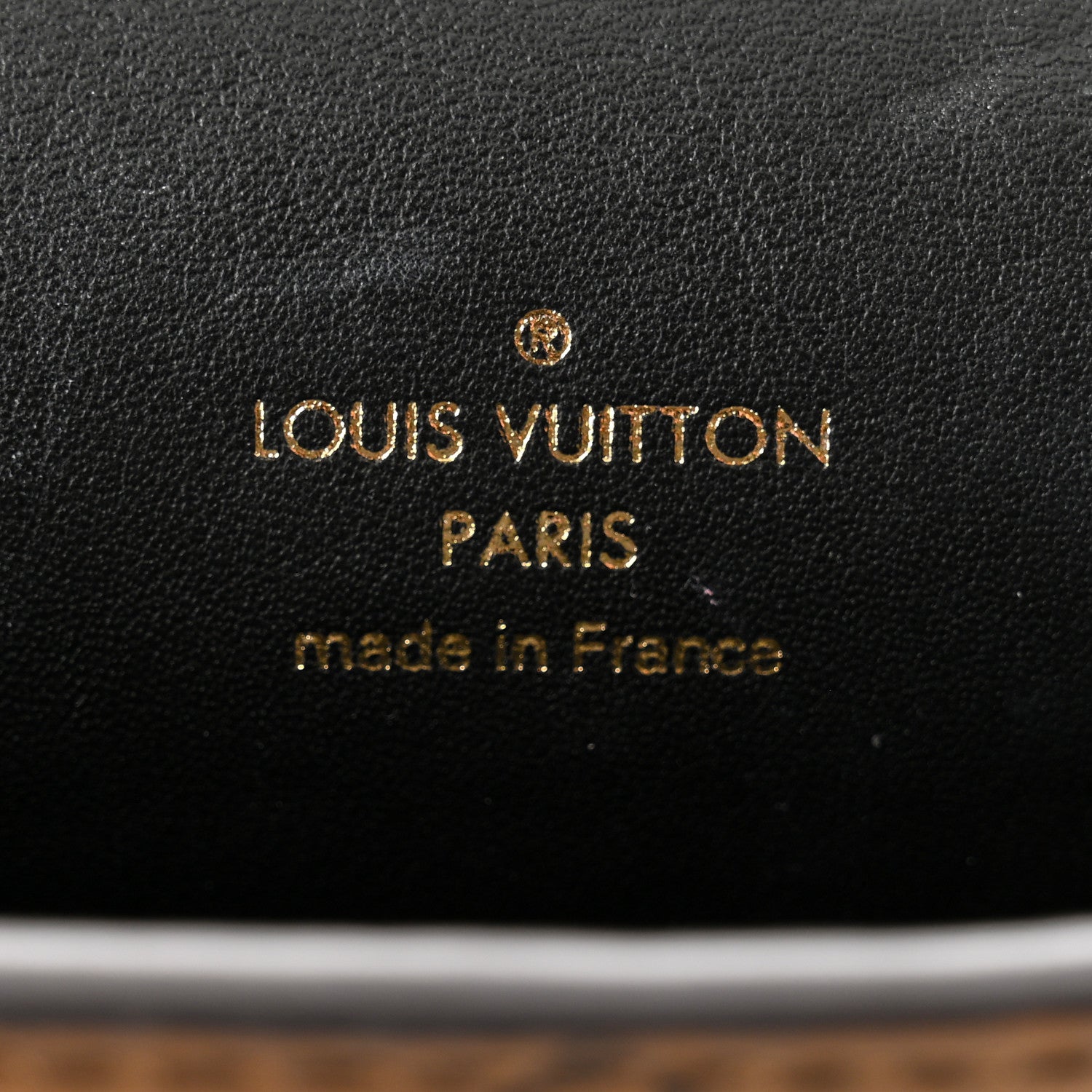 Louis Vuitton Calfskin Reverse Monogram Column Clutch 6 of 9