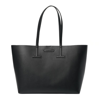 Tom Ford Grained Calfskin Small T Tote Black 1 of 5