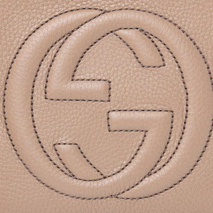Gucci Pebbled Calfskin Small Soho Disco Bag Camelia 8 of 10