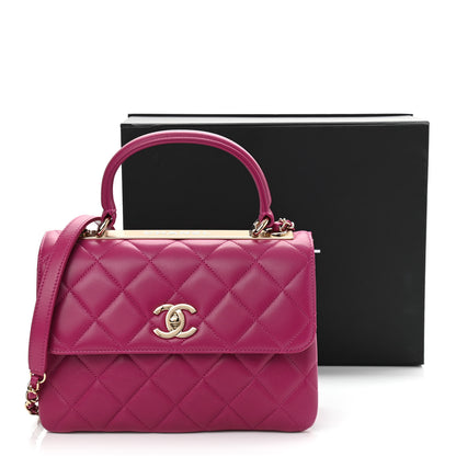 Chanel Lambskin Quilted Small Trendy CC Flap Dual Handle Bag Pink 11 of 11