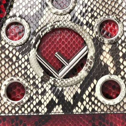 Fendi Snakeskin F is Fendi Kan I Shoulder Bag Roccia Red 9 of 11