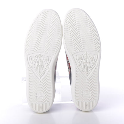 Gucci Calfskin Kingsnake Mens Ace Sneakers 11 Black Multicolor 6 of 10
