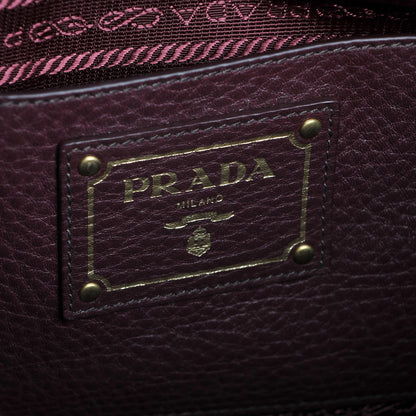Prada Vitello Daino Tote Granato 6 of 8
