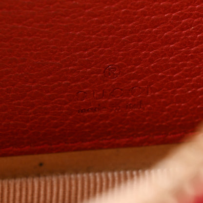 Gucci GG Supreme Monogram Flora Web Ophidia Wristlet Bag Red 6 of 8