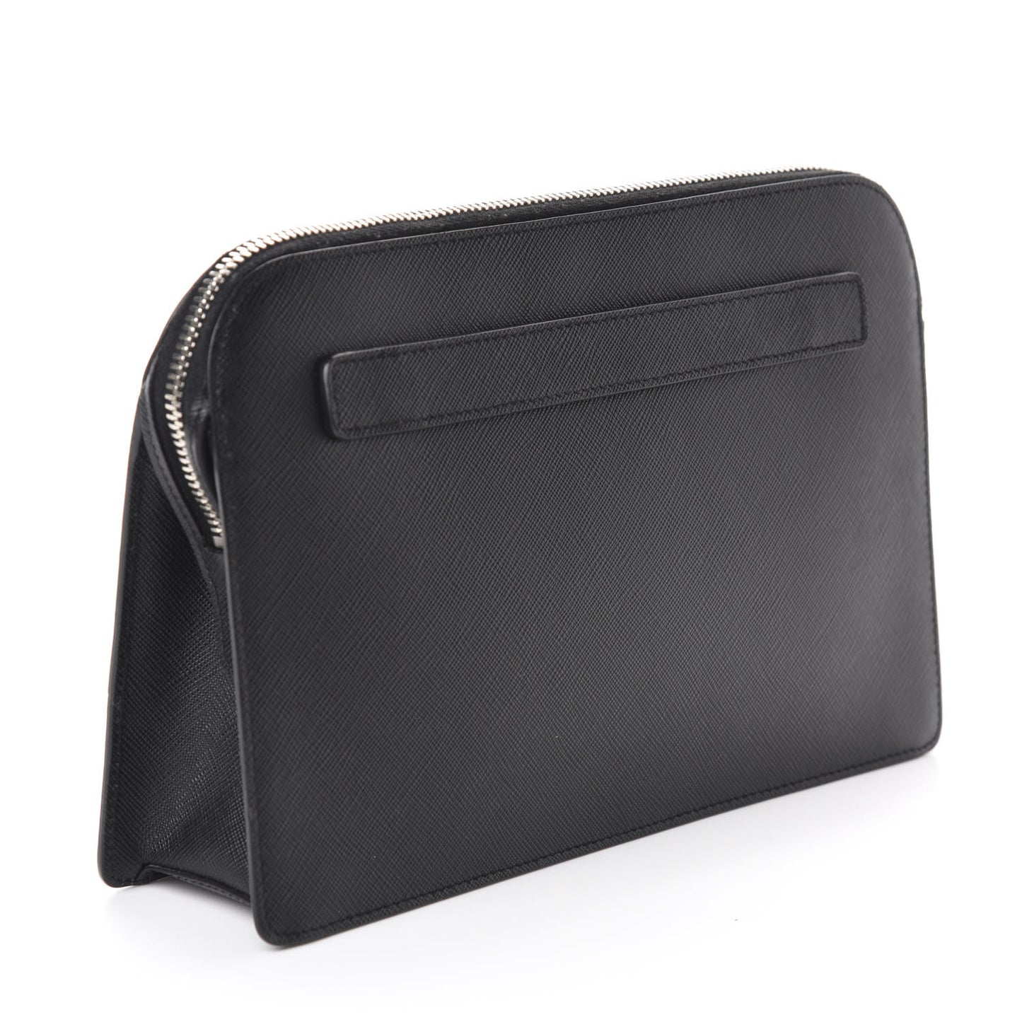 Saffiano Travel Wristlet Clutch Black