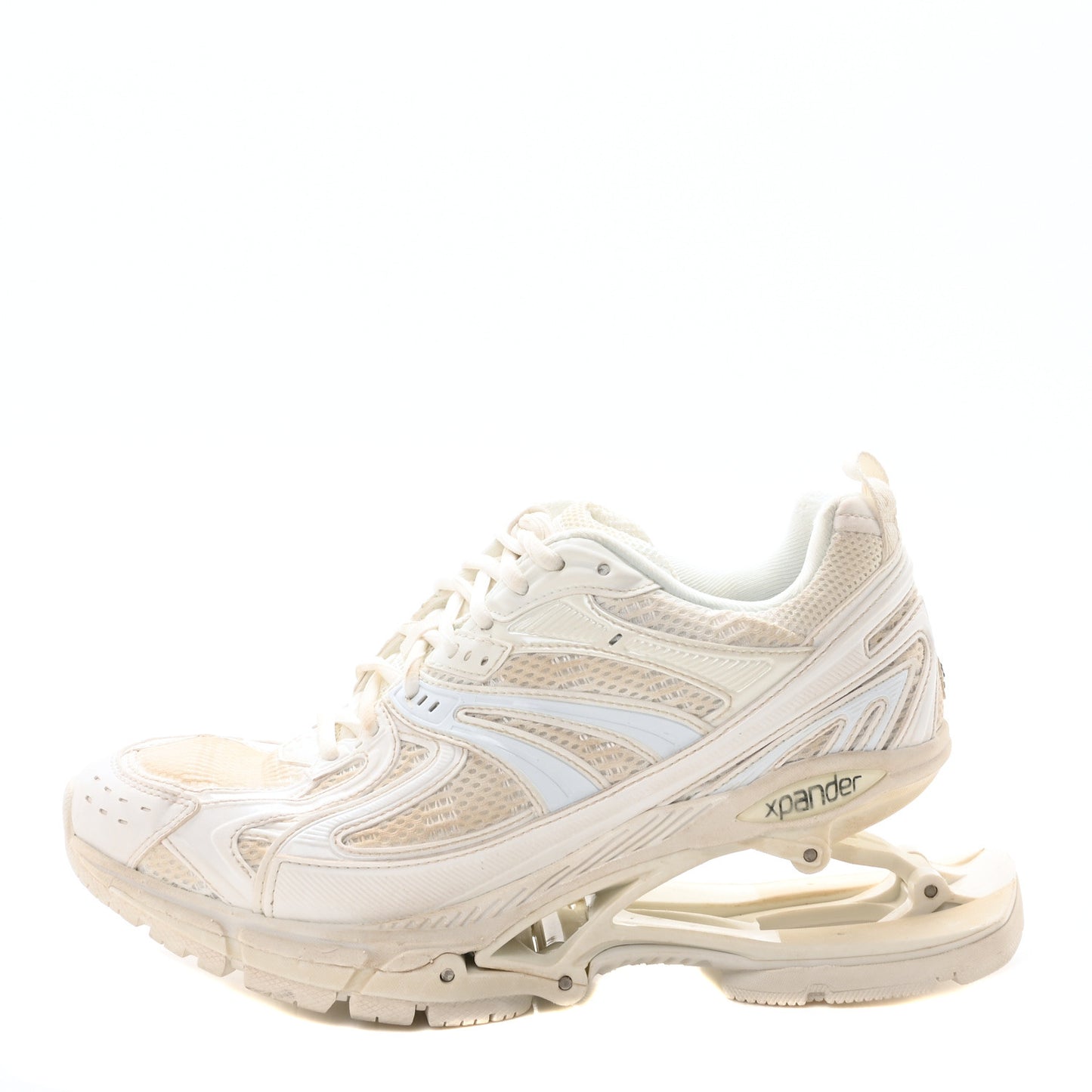 Mesh Rubber X-Pander Sneakers 39 White