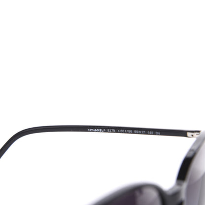 Chanel Acetate Round Sunglasses 5278 Black 5 of 8