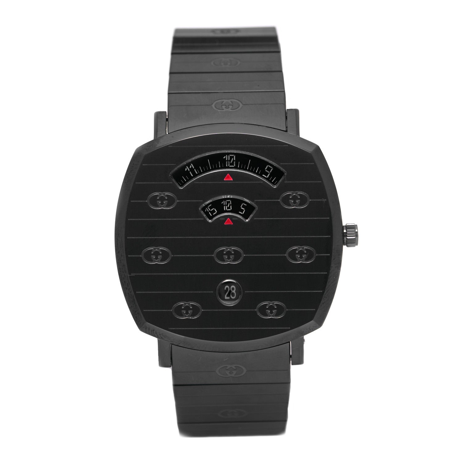 Gucci PVD Stainless Steel 38mm Grip Quartz Watch Black 1 of 5