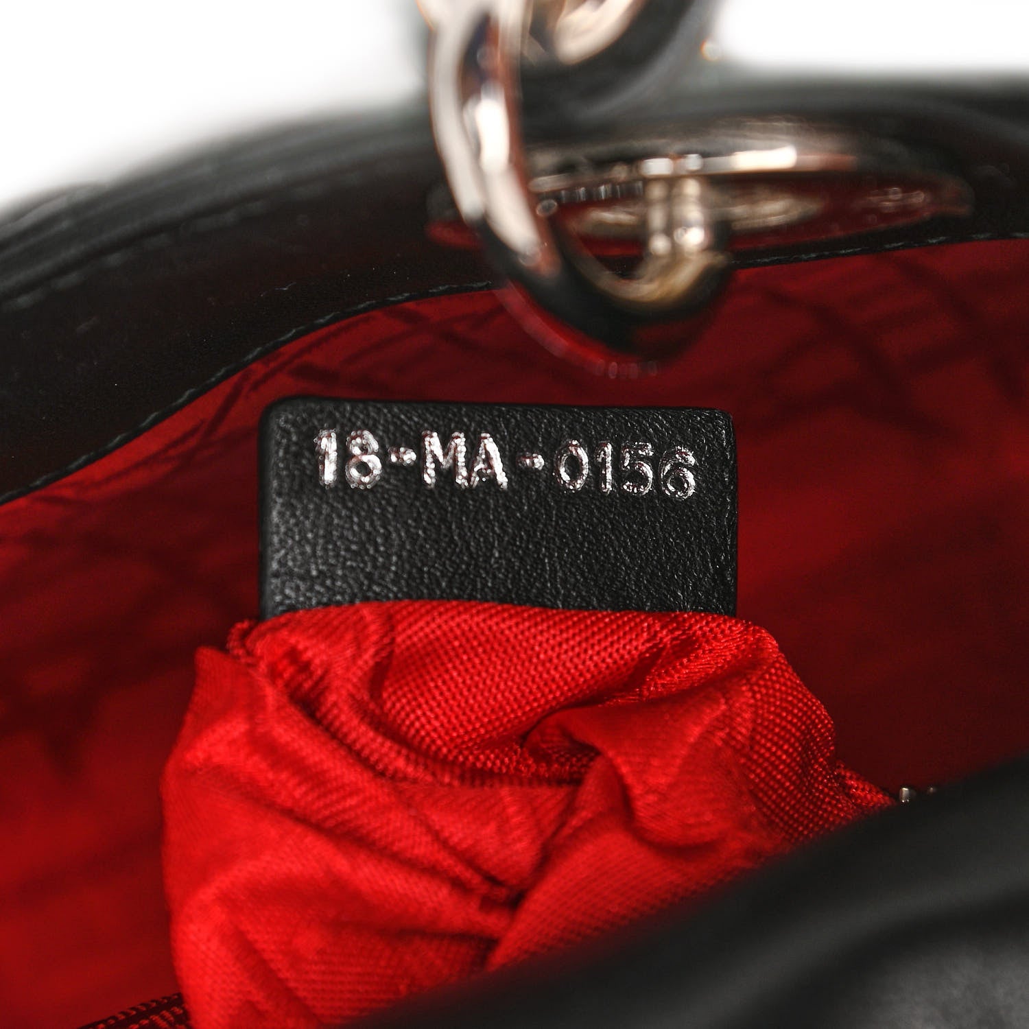 Christian Dior Lambskin Cannage Mini Lady Dior Black 7 of 11