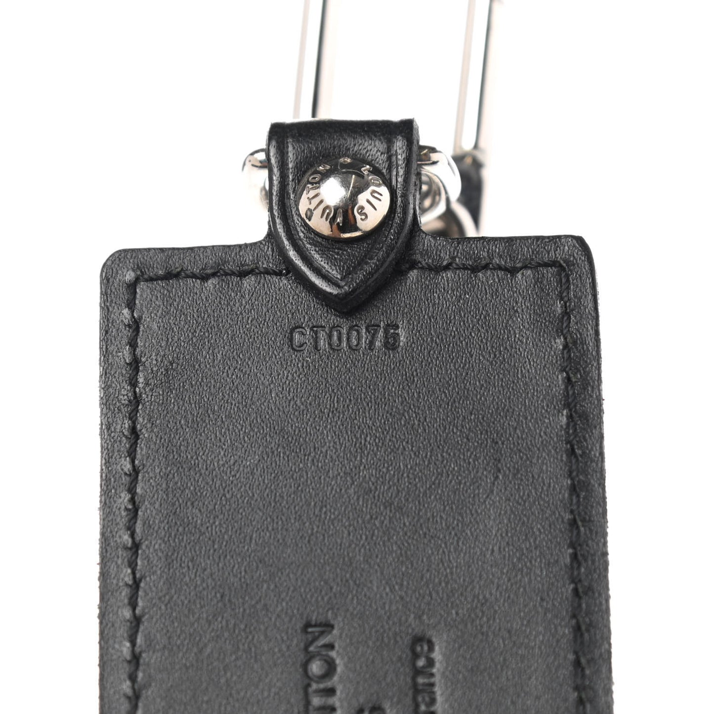 Calfskin Porte Clefs Fortune Key Chain Black