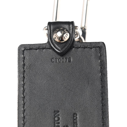 Louis Vuitton Calfskin Porte Clefs Fortune Key Chain Black 4 of 5