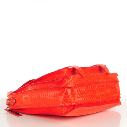Proenza Schouler Python PS1 Tote Neon Red 3 of 13