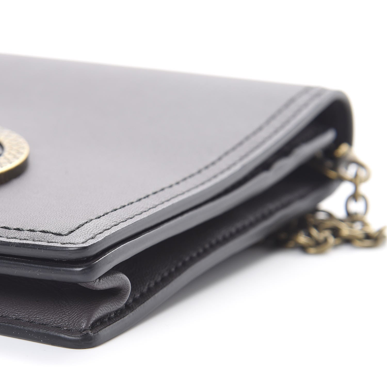Bottega Veneta Nappa Ellittica Chain Wallet Quetsche 8 of 11