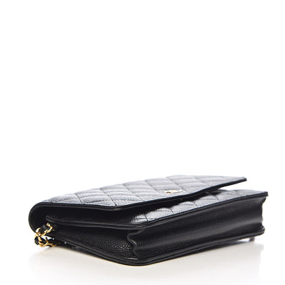 Chanel Caviar Quilted Wallet On Chain WOC Black 4 of 12