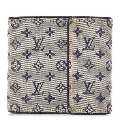 Louis Vuitton Mini Monogram Compact Wallet Blue 1 of 13