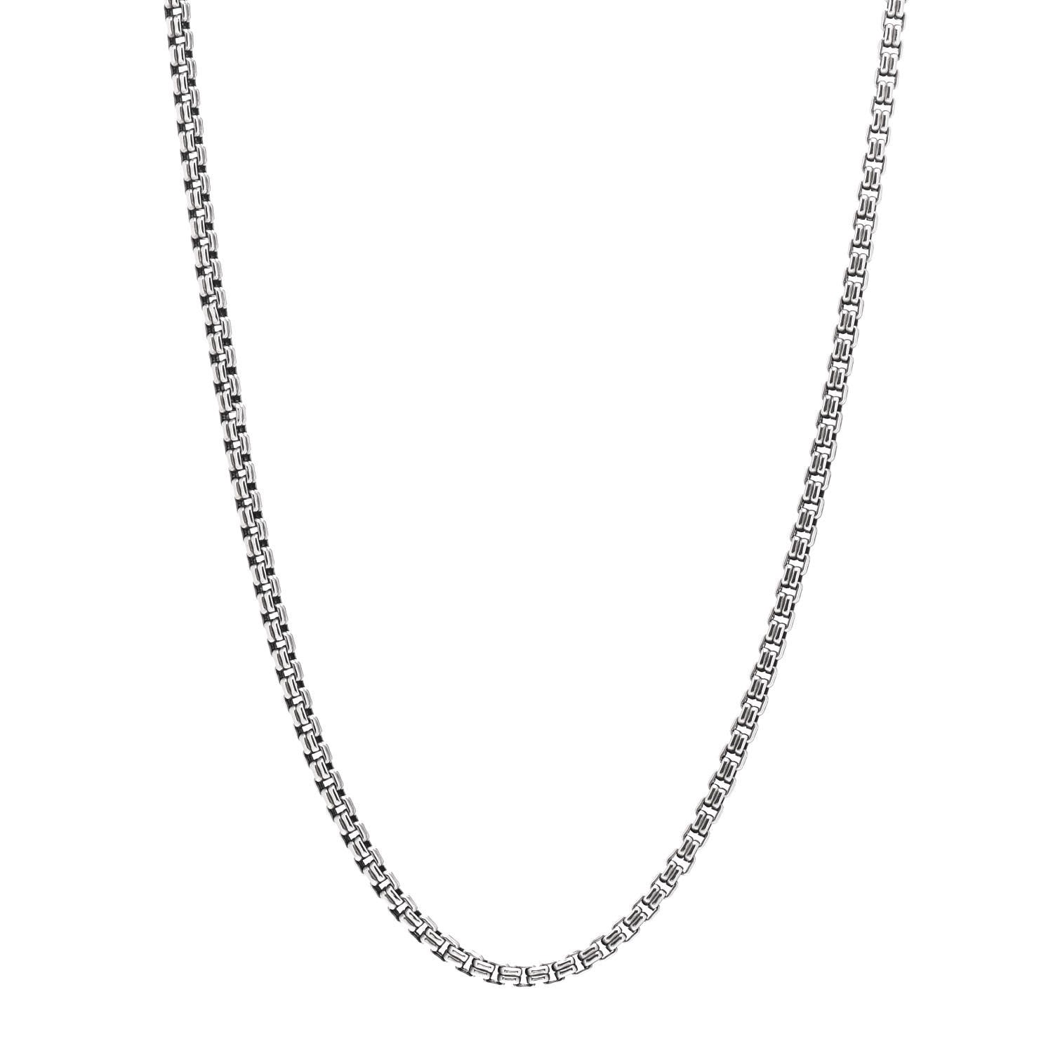 David Yurman Sterling Silver 2.7mm Small Box Chain Necklace 22" 1 of 4