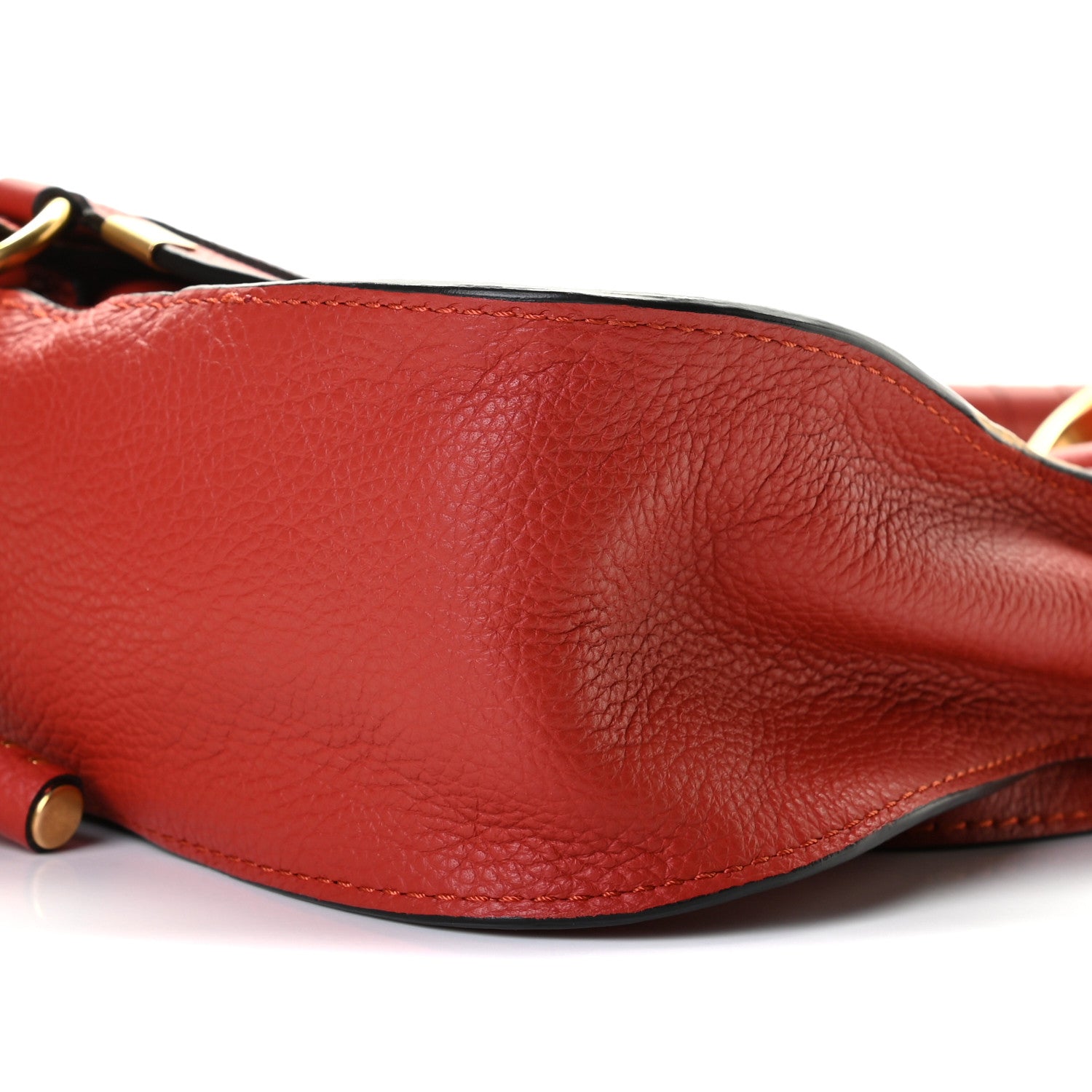 Chloe Calfskin Small Marcie Satchel Dahlia Red 5 of 8