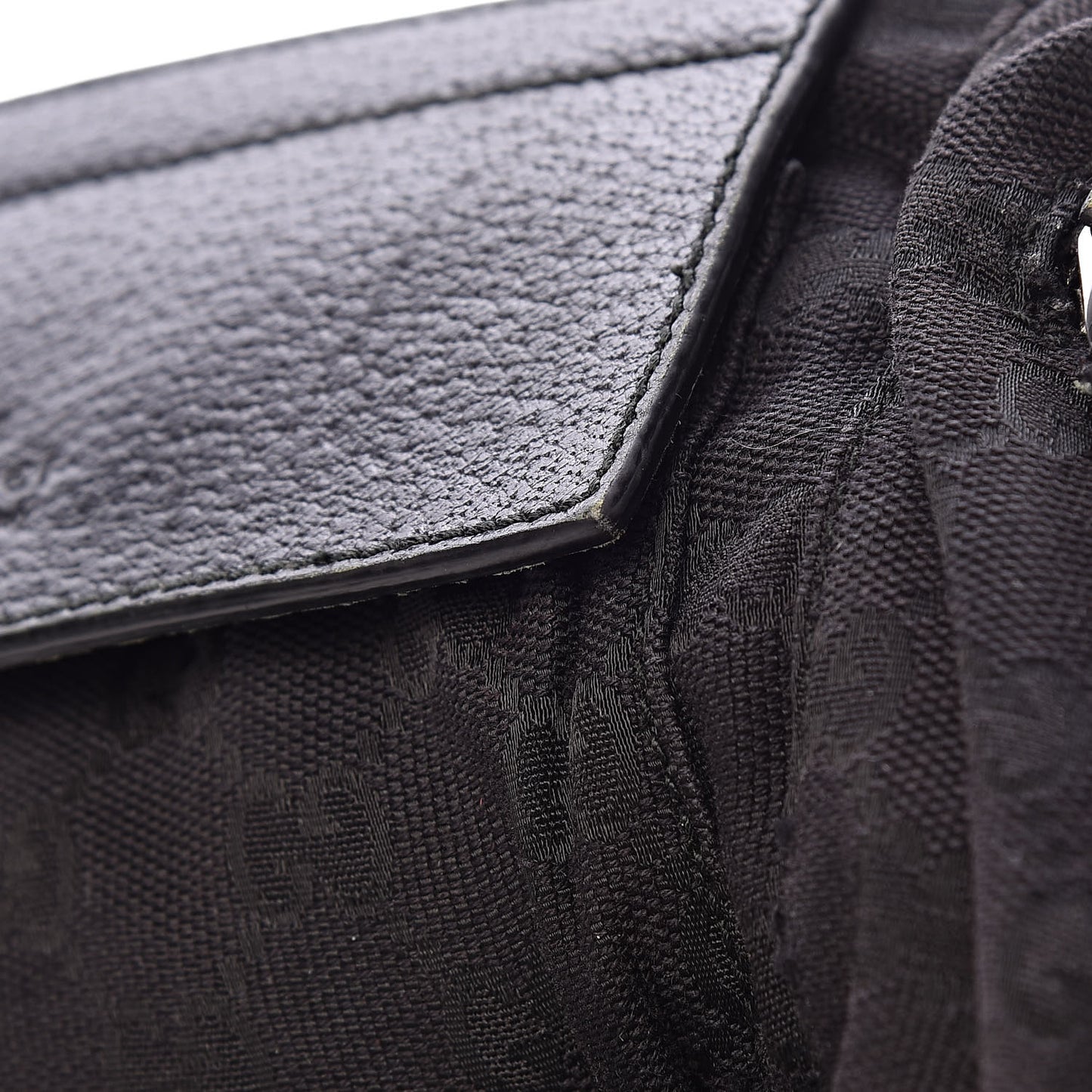 GG Monogram Double Pocket Belt Bag Black