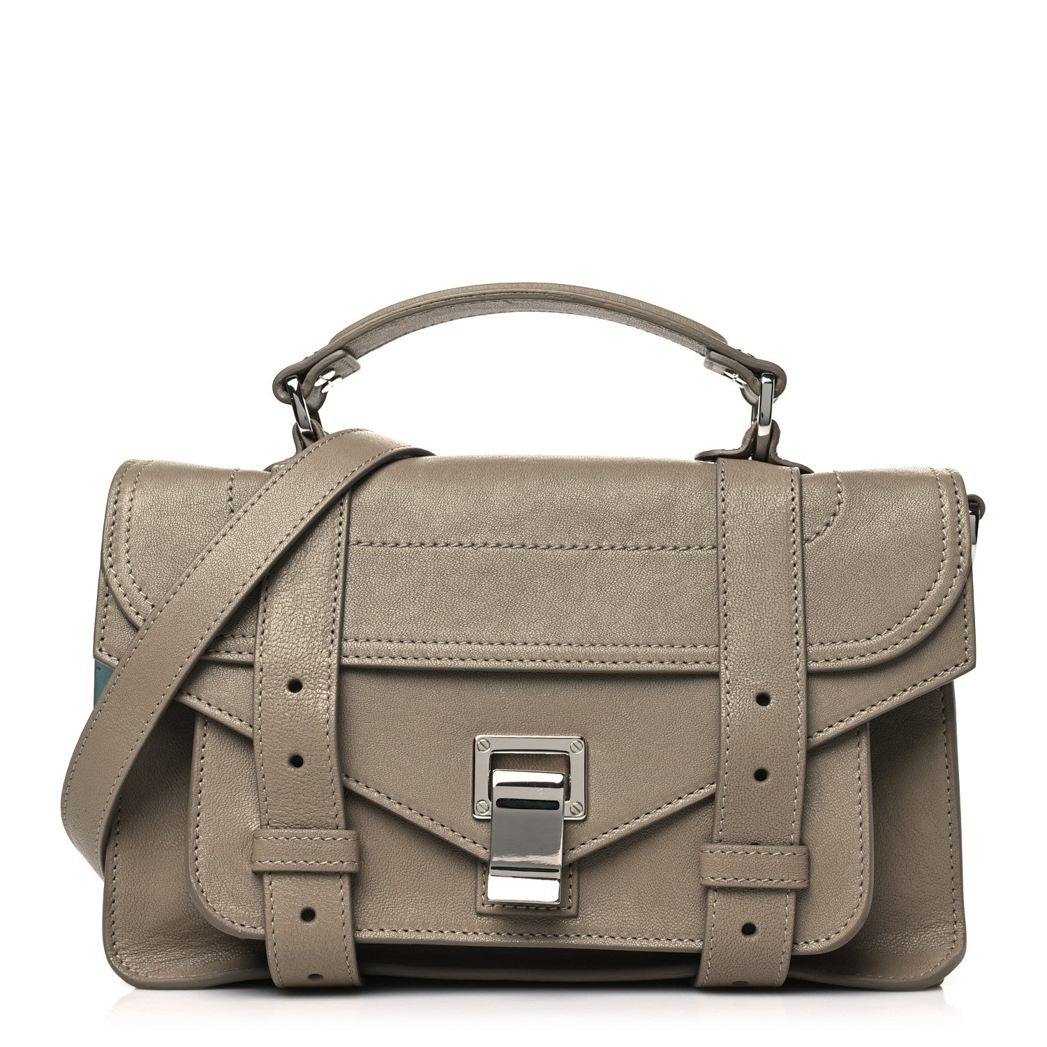 Proenza Schouler Lambskin Tiny PS1 Satchel Light Taupe 1 of 10