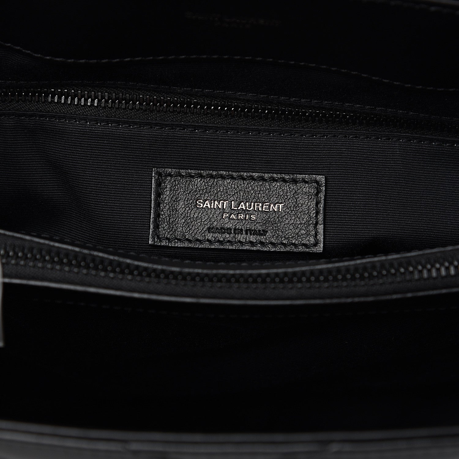 Saint Laurent Calfskin Y Quilted Monogram Medium Loulou Chain Satchel Black 7 of 10