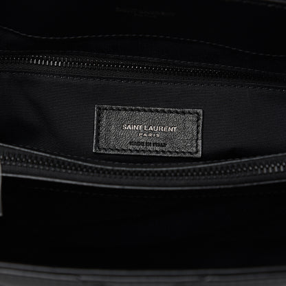 Saint Laurent Calfskin Y Quilted Monogram Medium Loulou Chain Satchel Black 7 of 10