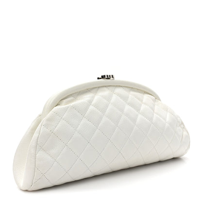 Chanel Caviar Quilted Timeless Clutch White 3 of 12
